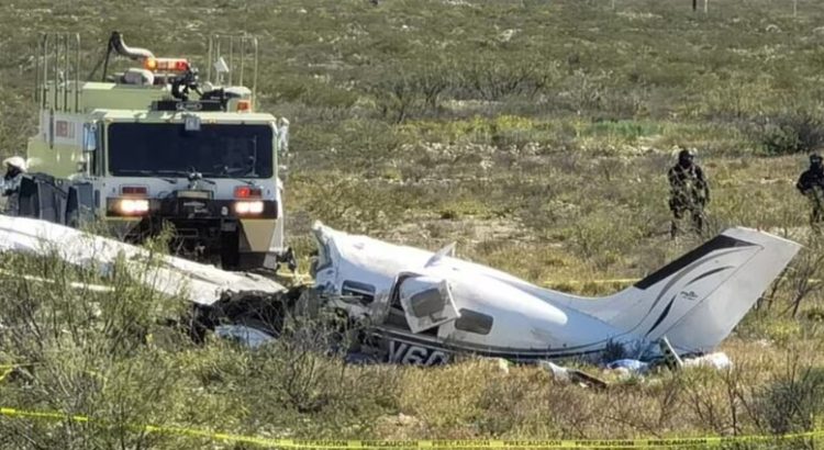 Se desploma una avioneta en Ramos Arizpe, Coahuila