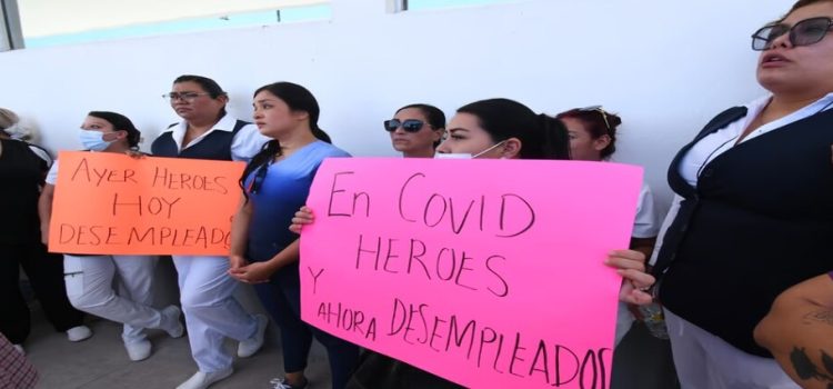 Protestas de personal con contratos Insabi, IMSS Coahuila