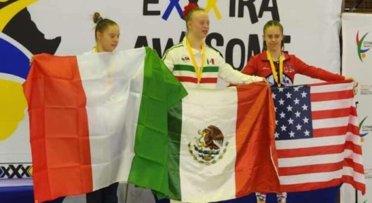 Mexicana gana el Mundial de Gimnasia Artística para atletas con Síndrome de Down