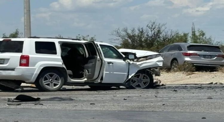 Choca vehículo con comitiva de Sheinbaum en Coahuila