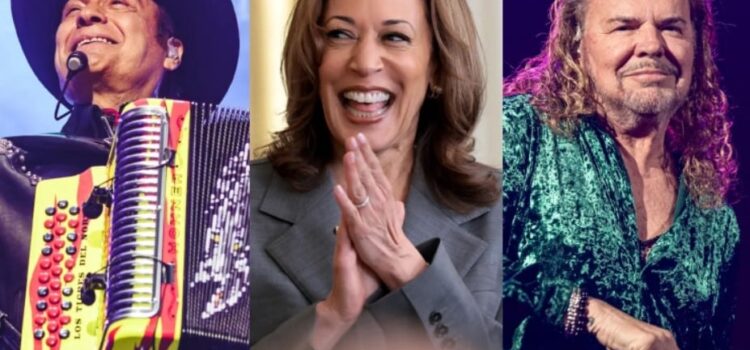 Maná y Los Tigres del Norte se unen a Kamala Harris para impulsar el voto latino