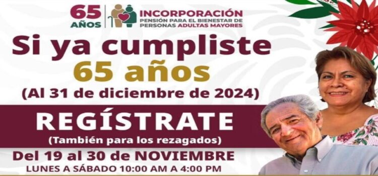 En el estado de Coahuila abren el registro para la Pensión del Bienestar de Adultos Mayores