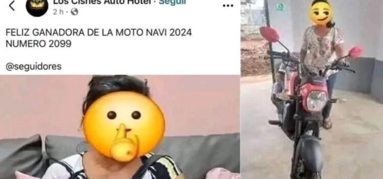 ¿Mala o buena suerte?: damita no pudo explicar cómo ganó rifa para clientes de un autohotel