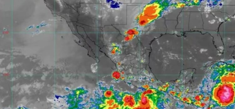 Alertan sobre lluvias intensas y posible formación de ciclones en el Pacífico y el Golfo de México