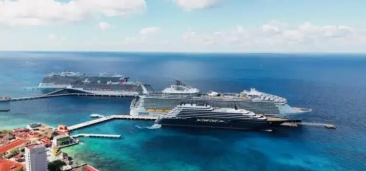 Incrementa arribo de cruceros a Quintana Roo en las primeras semanas del año