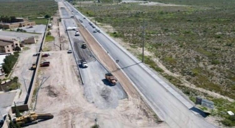 Avanzan las obra de ampliación del bulevar Nazario Ortiz en Saltillo