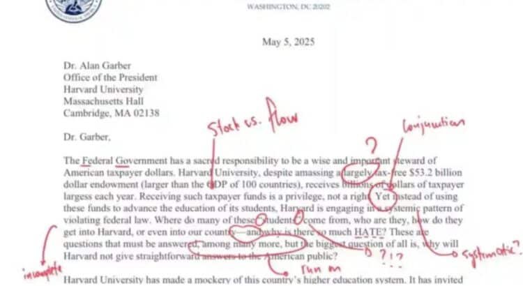 Secretaria de Educación envía carta a Harvard… plagada de errores gramaticales
