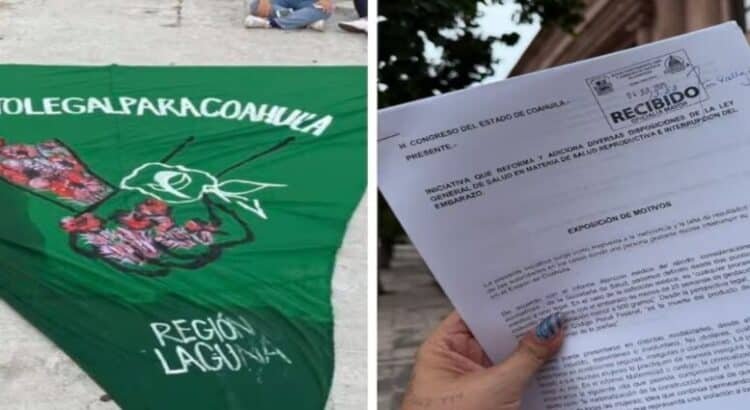 La colectiva de mujeres presenta la iniciativa de reforma a la Ley de Salud en Coahuila para la legalización del aborto