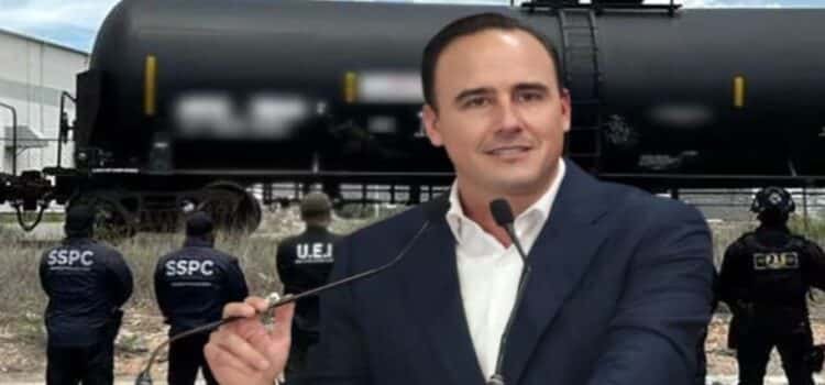 El gobernador Manolo Jiménez dice que el huachicol decomisado “iba de paso” y no se extrajo en el estado